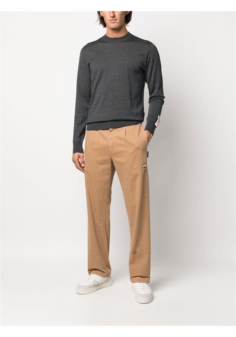 Grey ribbed-knit sweatshirt Golden Goose - men GOLDEN GOOSE | GMP00947P00066560304